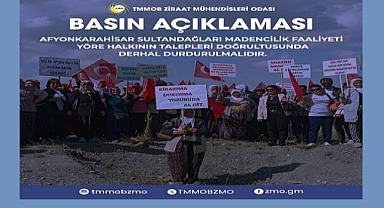 AFYONKARAHİSAR SULTANDAĞLARI MADENCİLİK FAALİYETİ YÖRE HALKININ TALEPLERİ DOĞRULTUSUNDA DERHAL DURDURULMALIDIR.