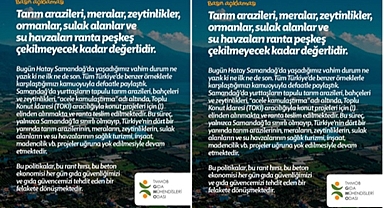 TARIM ARAZİLERİ, MERALAR, ZEYTİNLİKLER, ORMANLAR, SULAK ALANLAR VE SU HAVZALARI RANTA PEŞKEŞ ÇEKİLMEYECEK KADAR DEĞERLİDİR