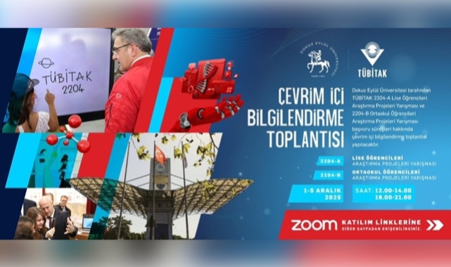 TÜBİTAK 2204 PROGRAMLARI ÇEVRİM İÇİ BİLGİLENDİRME TOPLANTILARI TAMAMLANDI