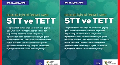 GIDALAR İÇİN İKİ ÖNEMLİ TARİH STT ve TETT