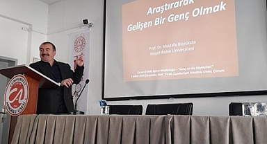 ÇORUM CUMHURİYET ANADOLU LİSESİ ÖĞRENCİLERİYLE BULUŞTU