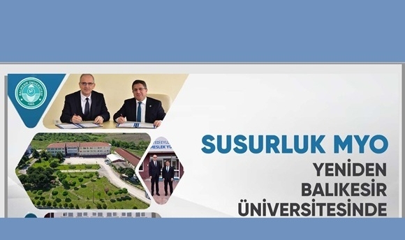 SUSURLUK MYO YENİDEN BALIKESİR ÜNİVERSİTESİNDE