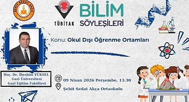 TÜBİTAK BİLİM SÖYLEŞİLERİ POLATLI ŞEHİT SEDAT AKÇA ORTAOKULUNDA DEVAM ETTİ 