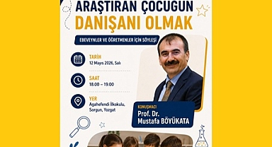 SORGUN AGAHEFENDİ İLKOKULUNDA “ARAŞTIRAN ÇOCUĞUN DANIŞANI OLMAK” KONULU SÖYLEŞİ GERÇEKLEŞTİRİLDİ