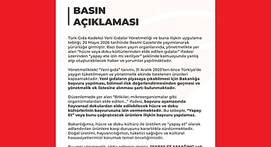 TARIM VE ORMAN BAKANLIĞINDAN BASIN AÇIKLAMASI