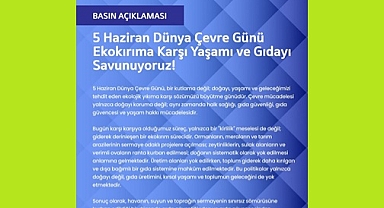 EKOKIRIMA KARŞI DOĞAYI, YAŞAMI VE GIDAYI SAVUNUYORUZ!