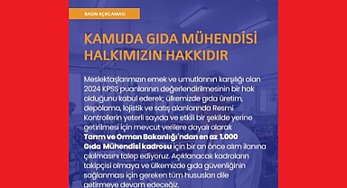 KAMUDA GIDA MÜHENDİSİ HALKIMIZIN HAKKIDIR