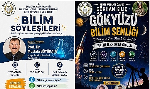 YOZGAT SARIKAYA'DA BİLİM DOLU BİR GÜN YAŞANDI